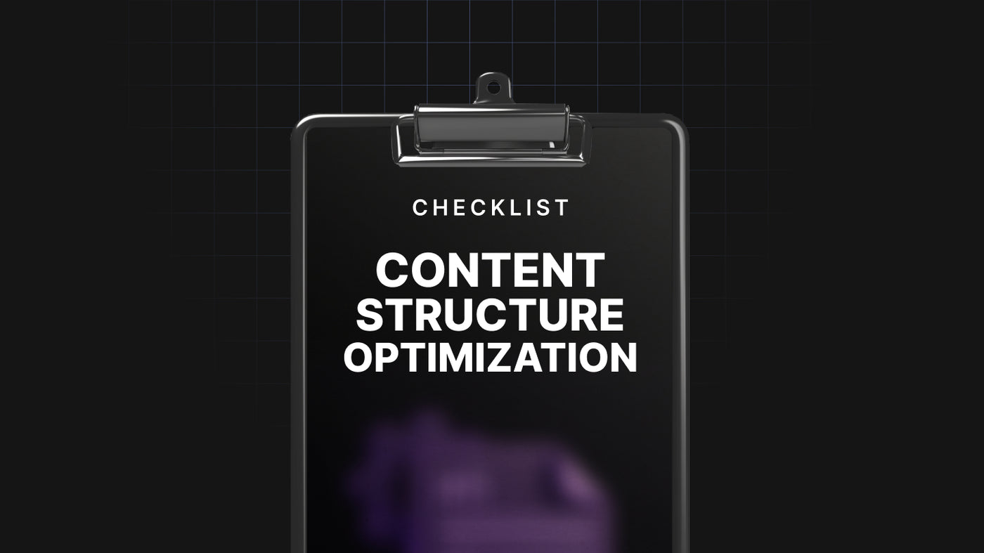 Content Structure Optimization preview