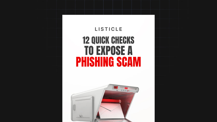 12 Quick Checks to Expose a Phishing Scam preview