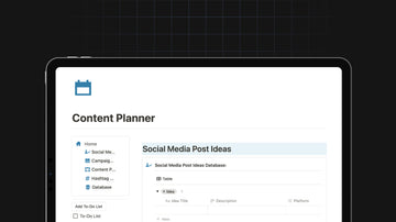 Content Planner preview