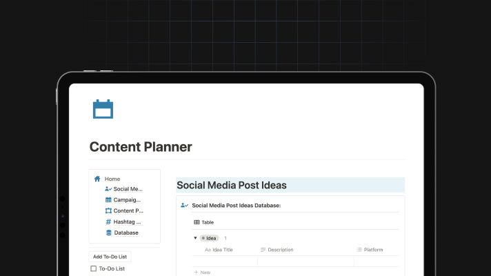 Content Planner preview