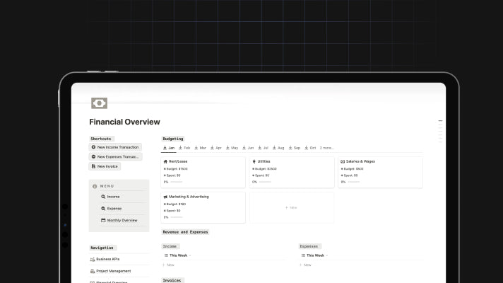 Business Finance Dashboard preview