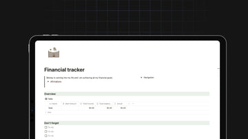 Financial Tracker preview