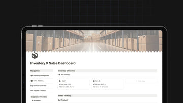 Inventory & Sales Dashboard preview