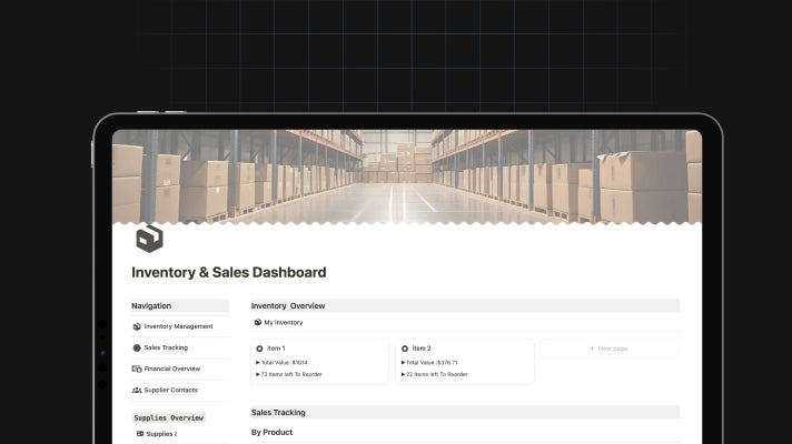 Inventory & Sales Dashboard preview
