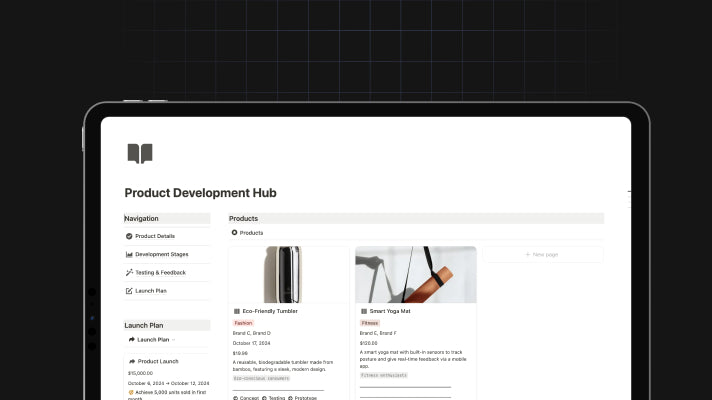 Product Development Hub preview