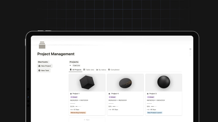 Project Progress Dashboard preview